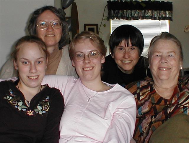 Caitlin, Tammy, Carriss, June and Janet