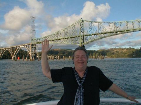 Now Janet lives in Coos Bay, near the ocean, the bay and this beautiful bridge