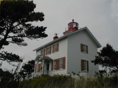 Yaquina Bay Lighthouse in Newport - it's supposedly haunted