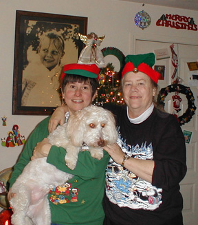 Buddy, June & Janet - Christmas 2002 in Vallejo