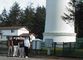 Carlos, Terry, Janet and June by the Umpqua Lighthouse