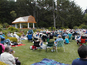 free concert at Shore Acres