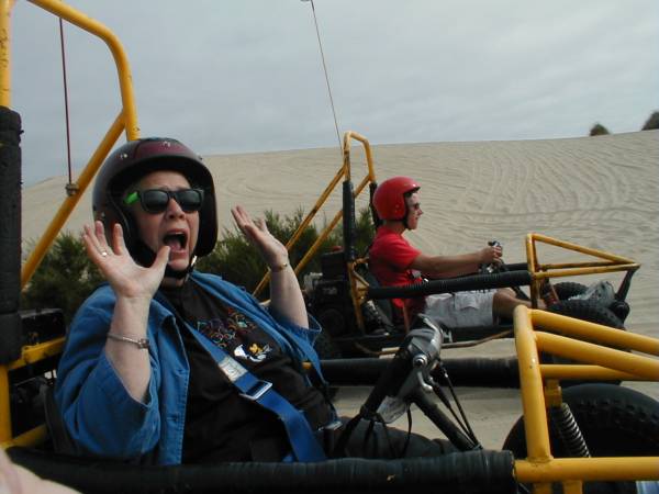 Jancy & Gavin ridin' the dunes