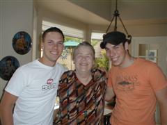 Gav,Aunt Jancy and Trev summer 2006