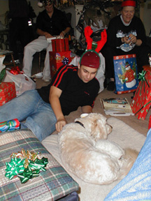 Trevor & Buddy - Christmas 2002